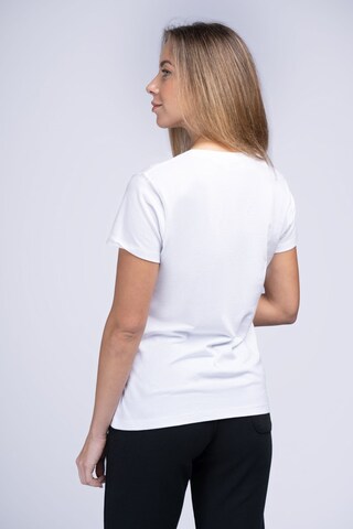 LONSDALE - Camiseta 'Achnavast' en blanco