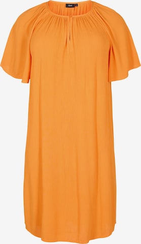 Robe d’été 'EROSE' Zizzi en orange : devant