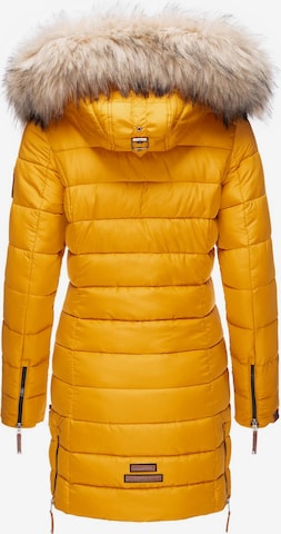 NAVAHOO Płaszcz zimowy 'Nimalaa' w kolorze żółty