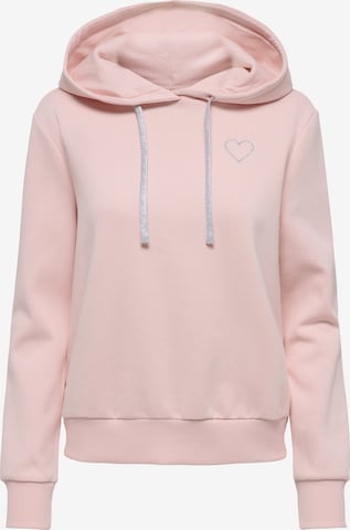 ONLY Sweatshirt 'ONLNOLI' in Pink: Vorderseite