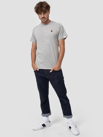 Mikon T-Shirt 'Herz' in Grau