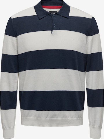 Only & Sons - Pullover 'REX' em branco: frente