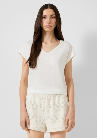 T-shirt QS en beige : devant
