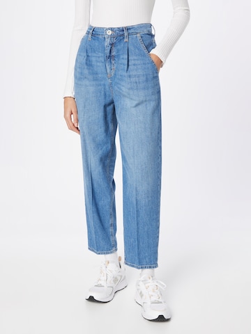 Marc O'Polo Loosefit Bandplooi jeans 'FINTTE' in Blauw: voorkant