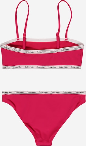 rožinė Calvin Klein Swimwear Biustjė Bikinis