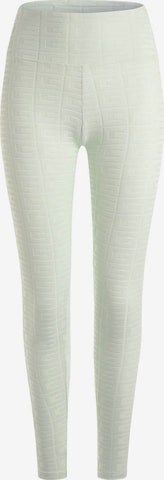 GUESS Slim fit Workout Pants in White: front