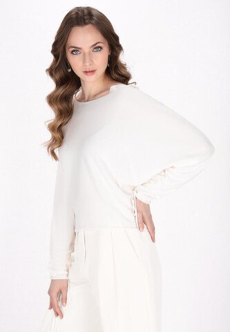 DreiMaster Klassik Свитер 'Classic Look' в Белый: спереди