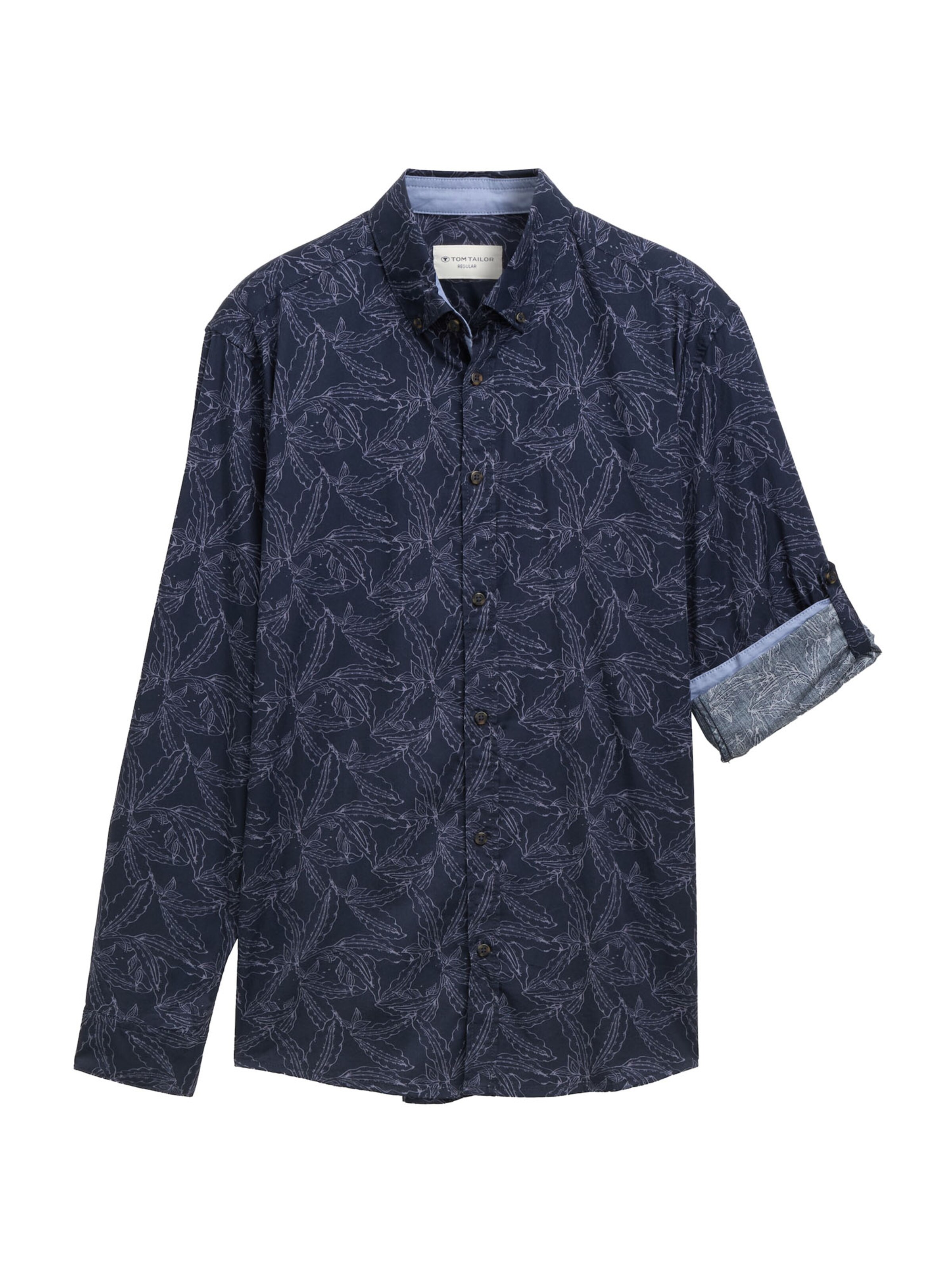 TOM TAILOR Regular Fit Skjorte i blå: forside