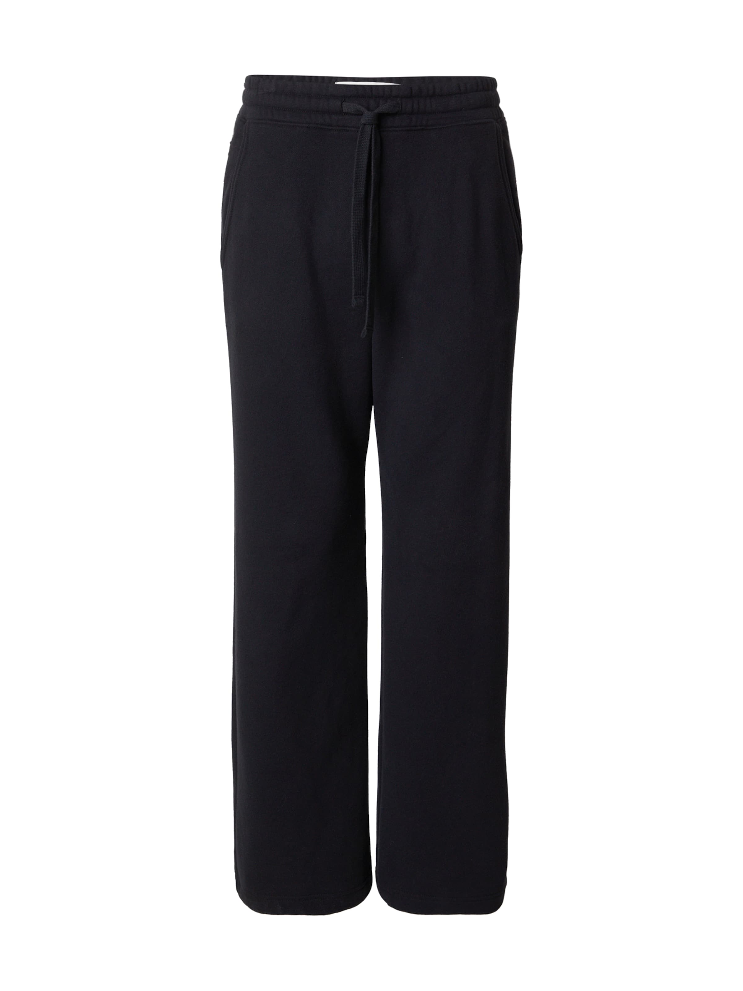 HOLLISTER Boot cut Trousers in Black: front