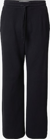 HOLLISTERBootcut/trapezice Hlače - crna boja: prednji dio