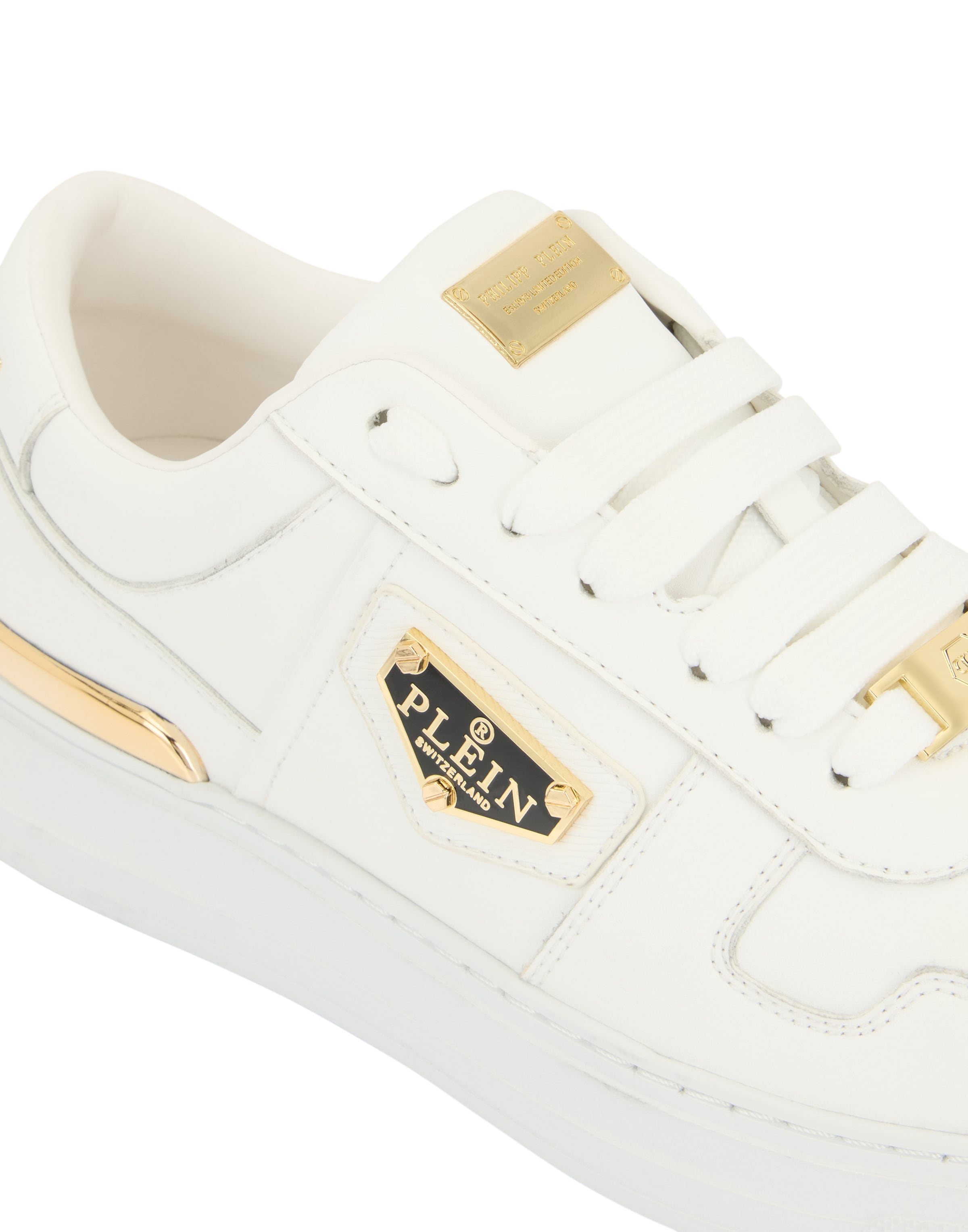 Sneaker bassa di Philipp Plein in bianco