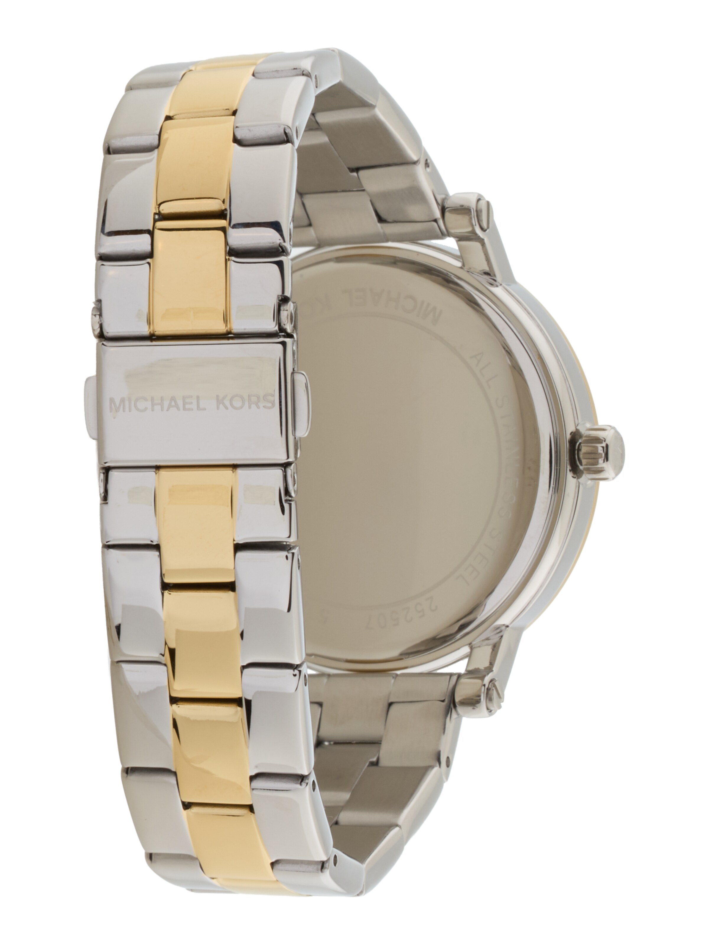 MICHAEL Michael Kors - Relógios analógicos 'COREY' em prata: atrás