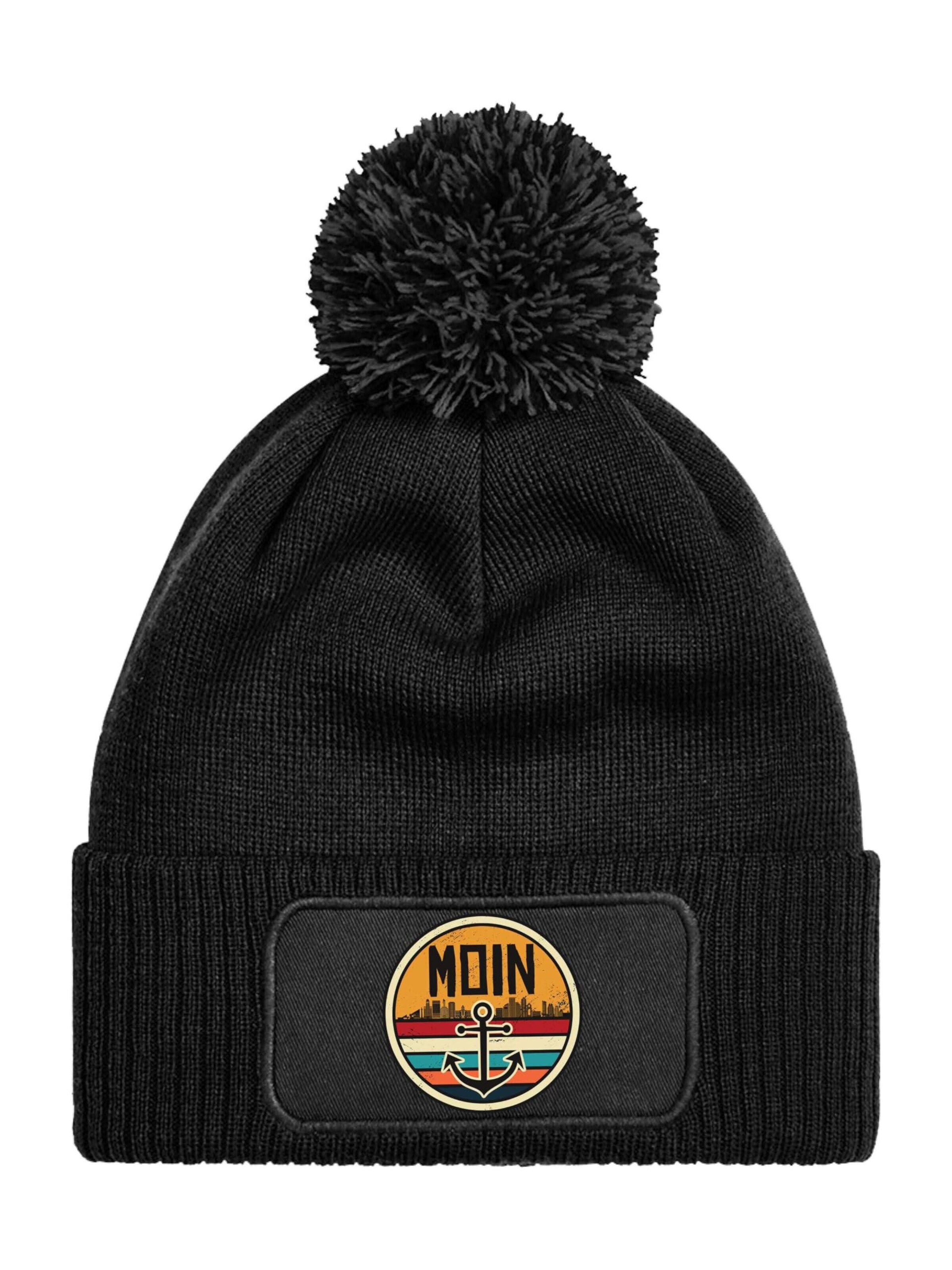 Youth Designz Beanie 'Moin Anker' in Black: front