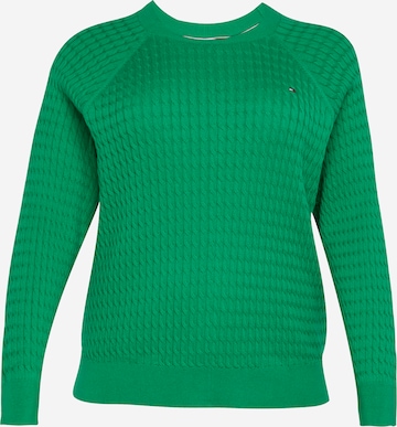 Tommy Hilfiger Curve Sweater in Green: front