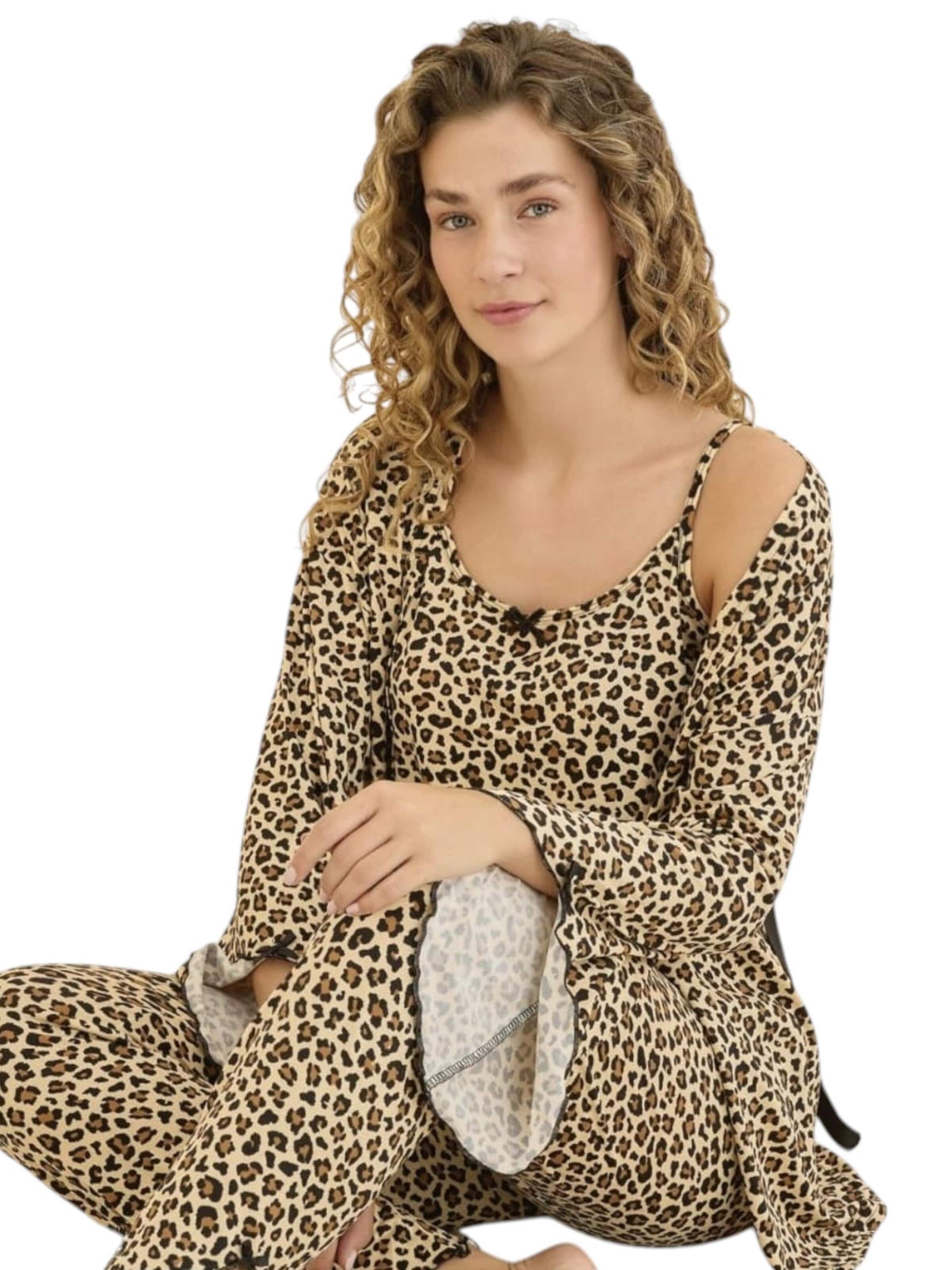 Pyjama 'LoungeDream' fashionshowcase en marron