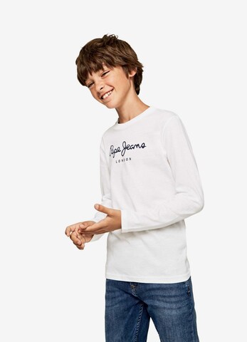 Pepe Jeans T-shirt 'HERMAN' i vit: framsida