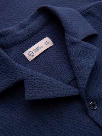 Ombre Regular fit Zakelijk overhemd 'OM-SHSS-0220' in Blauw