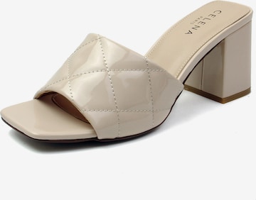 Celena Pantolette 'Cacie' i beige: framsida