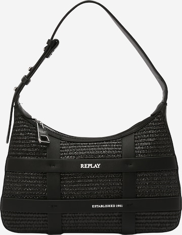 REPLAY - Bolso de hombro en negro: frente