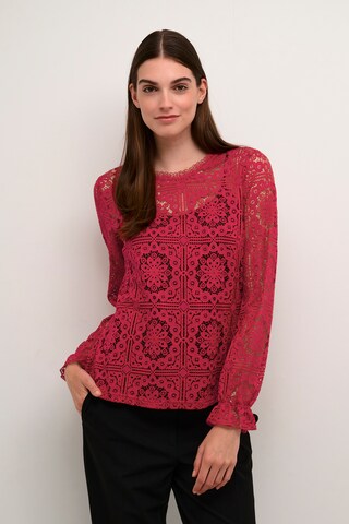 Camicia da donna 'Tiley' di Cream in rosso: frontale
