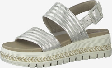 TAMARIS Sandalen met riem in Zilver: voorkant