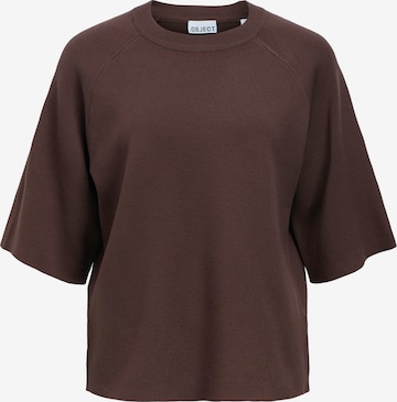 Pull-over 'OBJREYNARD' OBJECT en marron : devant