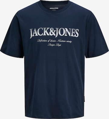 Jack & Jones Plus Shirt 'JJDEVIN DAYTONA' in Blauw: voorkant