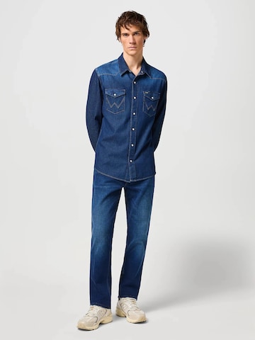 WRANGLER Shirt‌‌‌‌‌‌‌‌‌‌ in Blau