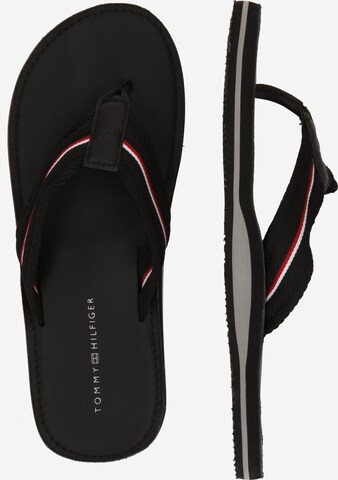 TOMMY HILFIGER T-bar sandals in Black