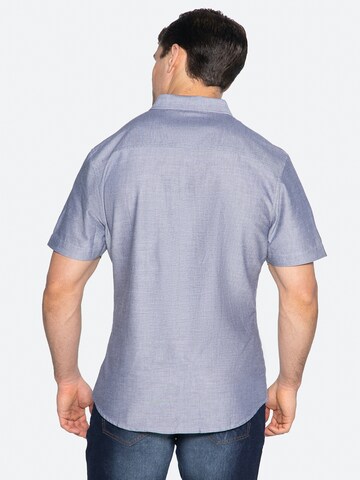 Threadbare - Ajuste regular Camisa 'Inferno' en azul