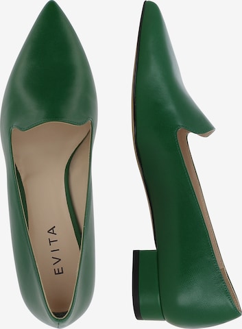 EVITA Classic Flats 'FRANCA' in Green