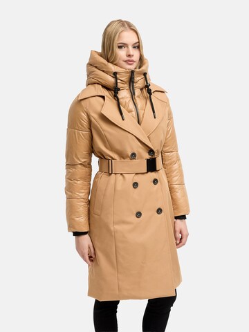 NAVAHOO Winter coat 'City-Glow 14' in Beige: front