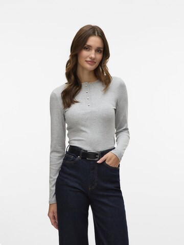 VERO MODA Shirt 'AWZadie' in Grijs: voorkant