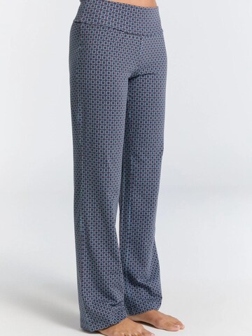 Leela COTTON Wide leg Pants 'Damen Bio-Baumwoll Komforthose' in Blue