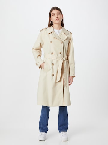 Manteau mi-saison TOMMY HILFIGER en beige : devant