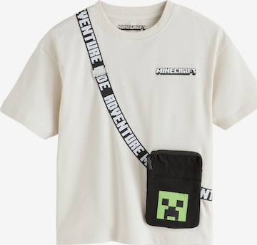 Next - Camisola 'Minecraft' em cinzento: frente