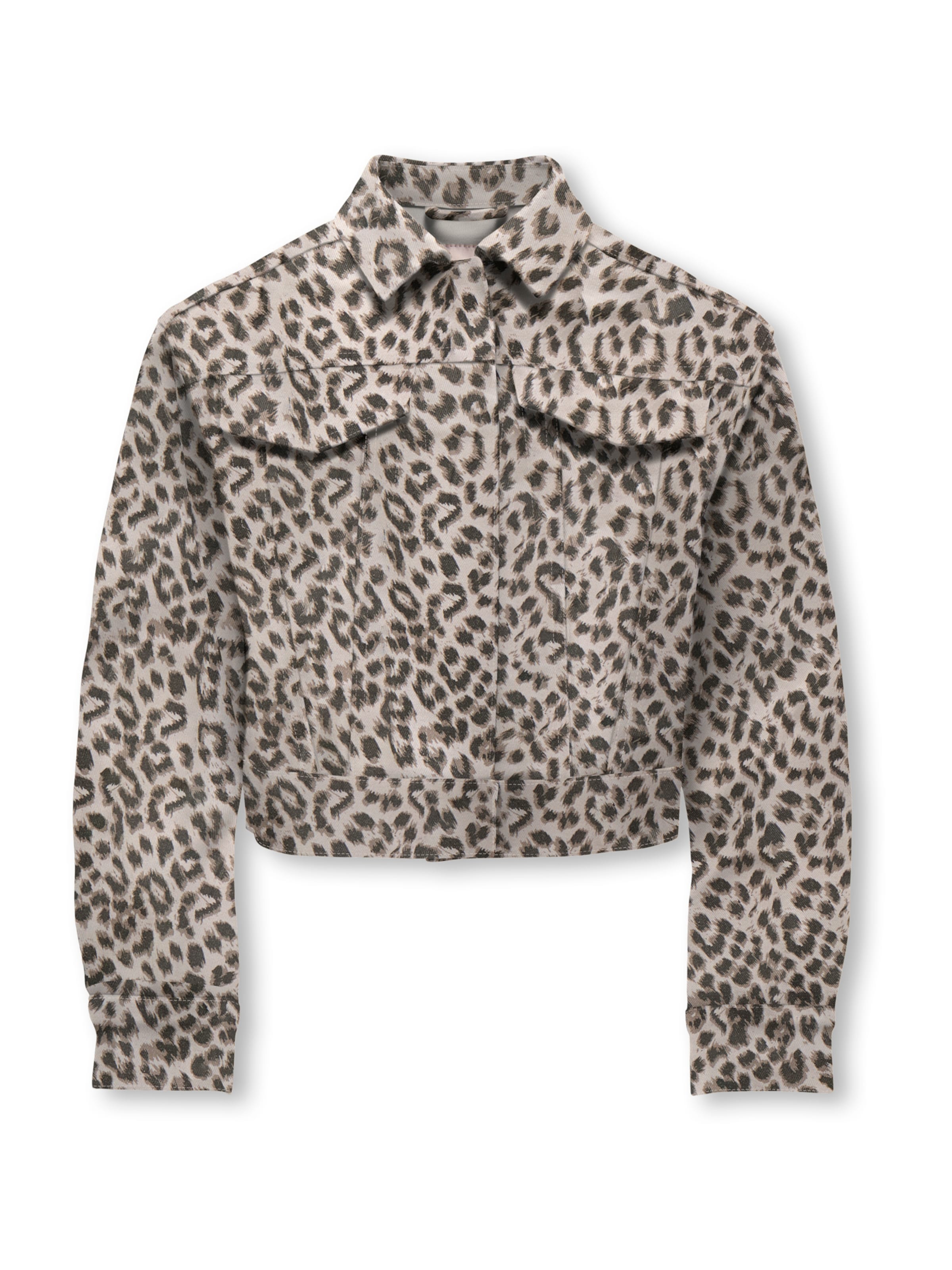 ONLY GIRLS Демисезонная куртка 'KOGANLIE' в Серый: спереди