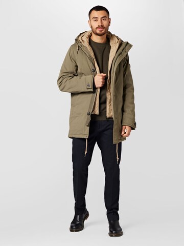 TOM TAILOR Between-Seasons Parka in Green