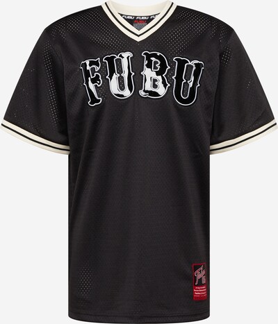 FUBU T-Shirt en rouge / noir / blanc, Vue avec produit