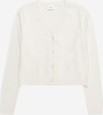 Cardigan s.Oliver en blanc : devant