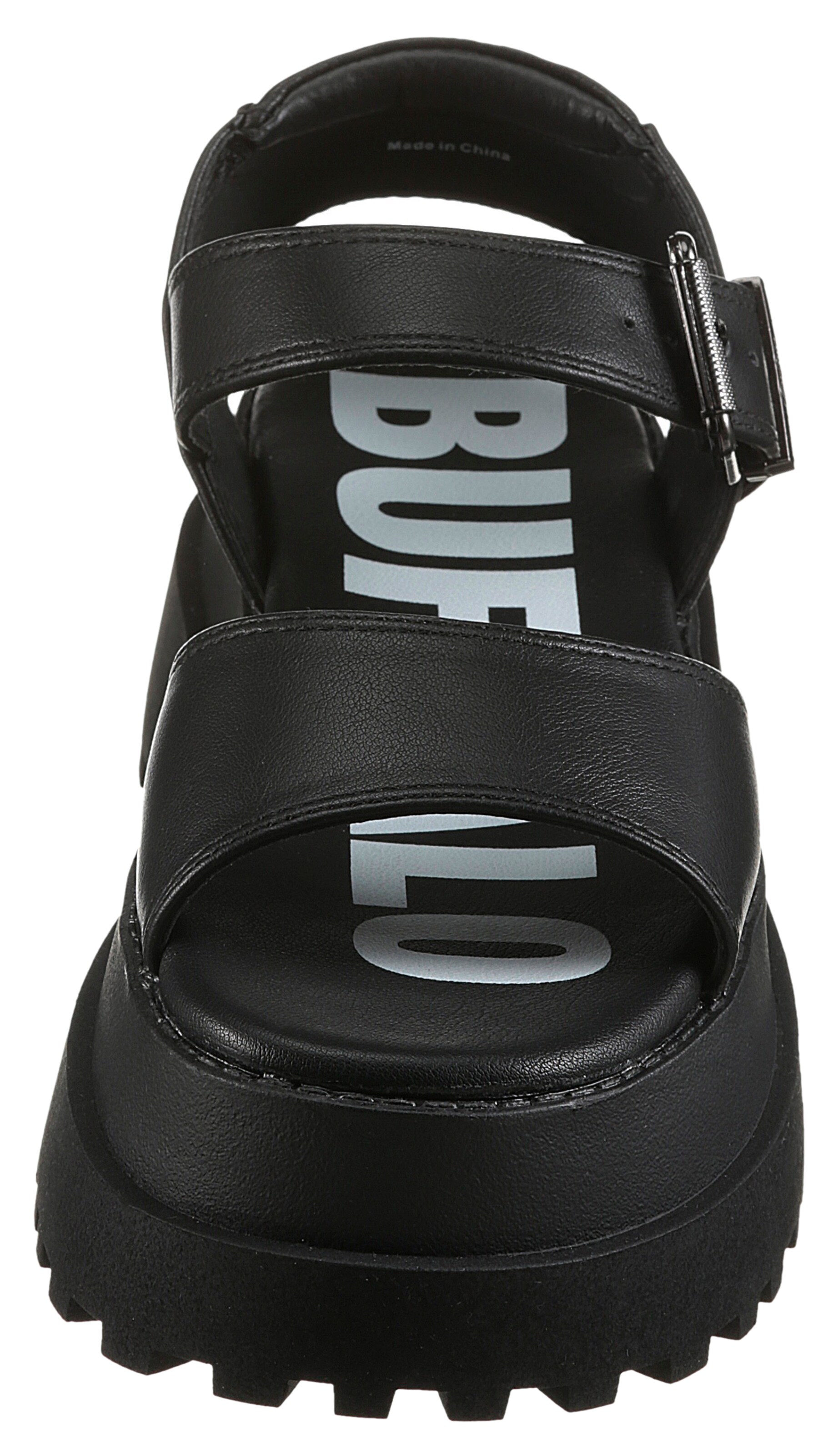 BUFFALO - Sandália 'Pluto Jojo' em preto