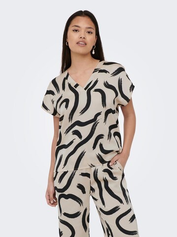 JDY Bluse 'FIFI BEATRICE' in Beige: Vorderseite