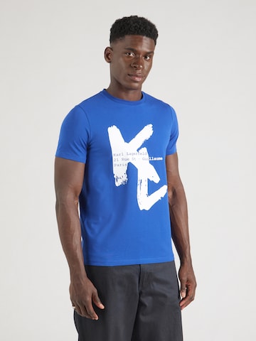 Karl Lagerfeld T-Shirt in Blau: Vorderseite