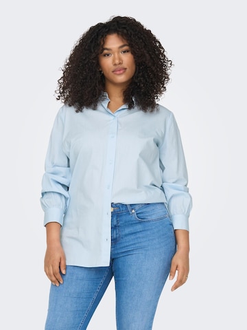 ONLY Carmakoma Blouse 'Nora' in Blauw: voorkant