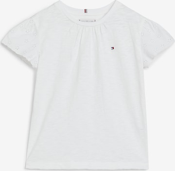 TOMMY HILFIGER Shirt 'Broderie Anglaise' in White: front