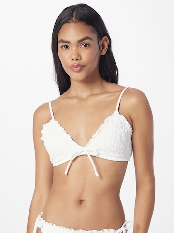 HOLLISTER Triangel Bikinioverdel i hvid: forside