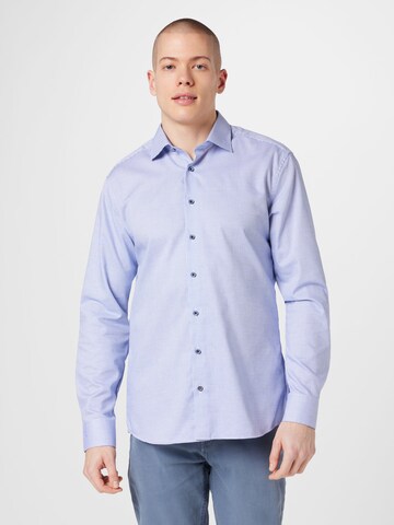 ETERNA Slim fit Zakelijk overhemd in Blauw: voorkant