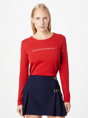 T-shirt UNITED COLORS OF BENETTON en rouge : devant