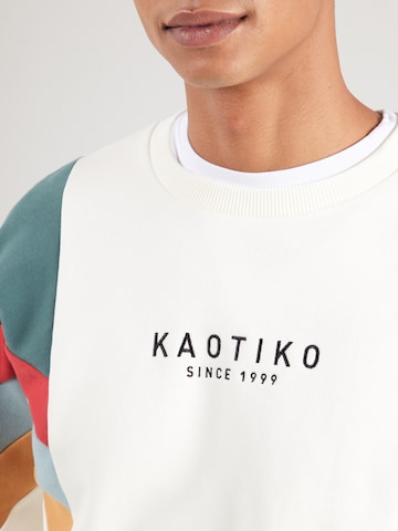 Sweat-shirt 'SEATTLE' Kaotiko en blanc