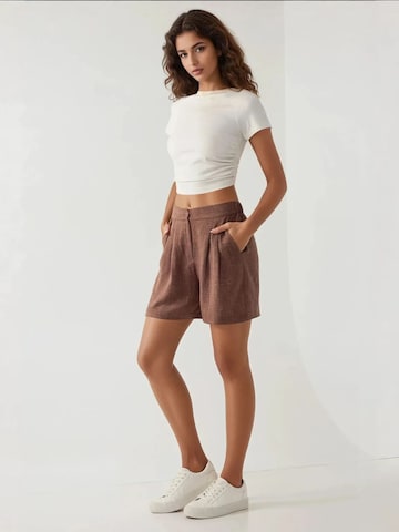 Loosefit Pantalon à pince Hiccup en marron